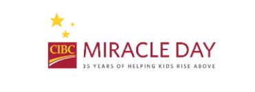 CIBC Miracle Day Logo - 35 Years of Helping Kids Rise Above